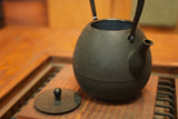 Nanbu Ironware Iron Kettle “Blue Lace Flower” 1.1L By Studio Nanohana, Nami Sasaki