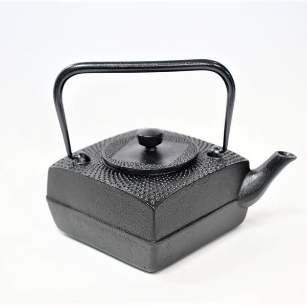 Nambu Ironware, 2-in-1 Iron kettle and teapot type, SQUARE ARARE, black, 0.6L