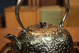Nambu Ironware, Iron Sand Kettle, HIRANAMBU SAKURA, 1.4L, Seiryudo by Traditional Craftsman, Kosei Oikawa