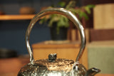 Nambu Ironware, Iron Sand Kettle, HIRANAMBU SAKURA, 1.4L, Seiryudo by Traditional Craftsman, Kosei Oikawa