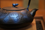 Nambu Ironware, Iron Kettle, HISAGO (Gourd), azure, 1.2L