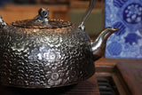Nambu Ironware, Iron Sand Kettle, HIRANAMBU SAKURA, 2.0L, Seiryudo by Traditional Craftsman, Kosei Oikawa