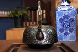 Nambu Ironware, Iron Sand Kettle, HIRANAMBU SAKURA, 2.0L, Seiryudo by Traditional Craftsman, Kosei Oikawa