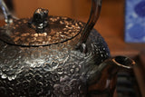 Nambu Ironware, Iron Sand Kettle, HIRANAMBU SAKURA, 2.0L, Seiryudo by Traditional Craftsman, Kosei Oikawa