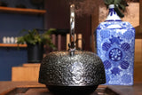 Nambu Ironware, Iron Sand Kettle, HIRANAMBU SAKURA, 2.0L, Seiryudo by Traditional Craftsman, Kosei Oikawa