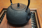 Nambu Ironware, Japanese cast Iron Kettle Tetsubin, MARU NAMBU ARARE 1.4L, Seiryudo  by Traditional Craftsman Kousei Oikawa
