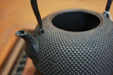 Nambu Ironware, Japanese cast Iron Kettle Tetsubin, MARU NAMBU ARARE 1.4L, Seiryudo  by Traditional Craftsman Kousei Oikawa