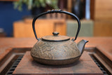 Nambu Ironware, 2-in-1 Iron kettle and teapot type, TSURU (CRANE), hisago color (aging paint), 0.5L