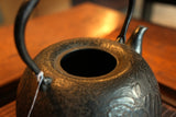 Nambu Ironware, Iron Kettle, SHIN-HOUJYU TSUBAKI(Camellia), 2.0L, Shokado by Traditional Craftsman Shingo Kikuchi