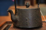 日本南部鐵器 鐵瓶 凸線形  雙龍 1.5L 松鹿堂 傳統工藝士 菊池真吾製作