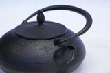 Nambu Ironware, Iron Kettle, FLAT-AND-ROUND ITOME, Black, 1.2L