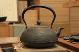 日本南部鐵器 鐵瓶 寶珠形 櫻 1.4L 松鹿堂 傳統工藝士 菊池真吾製作