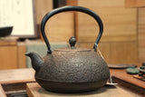 日本南部鐵器 鐵瓶 寶珠形 櫻 1.4L 松鹿堂 傳統工藝士 菊池真吾製作