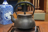 Nambu Ironware, Iron Kettle, HIRAKOSHIKI XL, MOKUREN (Magnolia) 2.8L, Shokado by Traditional Craftsman Shingo Kikuchi