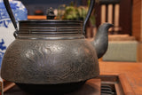 Nambu Ironware, Iron Kettle, HIRAKOSHIKI XL, MOKUREN (Magnolia) 2.8L, Shokado by Traditional Craftsman Shingo Kikuchi