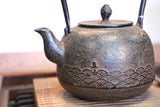 Nambu Ironware, Iron Kettle, NATSUMEGATA (Jujube Style) JUNPU-MANPAN(Smooth Sailing)  1.4L, Shokado  by Traditional Craftsman Shingo Kikuchi