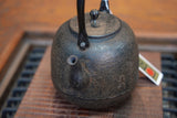 Nambu Ironware, Iron Kettle, NATSUMEGATA (Jujube-inspired Style),SAGI (herons), 1.0L, Shokado by Traditional Craftsman Shingo Kikuchi