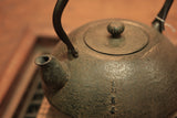 Nambu Ironware, Iron Kettle, SHIN-HOUJYU NOGIKU(Wild chrysanthemum), 1.4L, Shokado by Traditional Craftsman Shingo Kikuchi