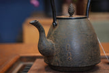 日本南部鐵器 鐵瓶 南部形 若竹 1.3L 松鹿堂 傳統工藝士 菊池真吾製作
