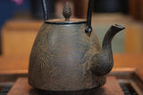 日本南部鐵器 鐵瓶 南部形 若竹 1.3L 松鹿堂 傳統工藝士 菊池真吾製作