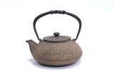 Nambu Ironware, 2-in-1 Iron kettle and teapot type, TSURU (CRANE), hisago color (aging paint), 0.5L