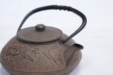 Nambu Ironware, 2-in-1 Iron kettle and teapot type, TSURU (CRANE), hisago color (aging paint), 0.5L
