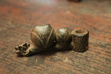 Nambu Ironware, Paperweight Fukurou (Owl and log)