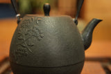 Nanbu Ironware Iron Kettle “Blue Lace Flower” 1.1L By Studio Nanohana, Nami Sasaki