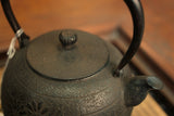 Nambu Ironware, Iron Kettle, MARUGATA-KOGIKU (Small Chrysanthemum), 1.1L, Shokado  by Traditional Craftsman Shingo Kikuchi