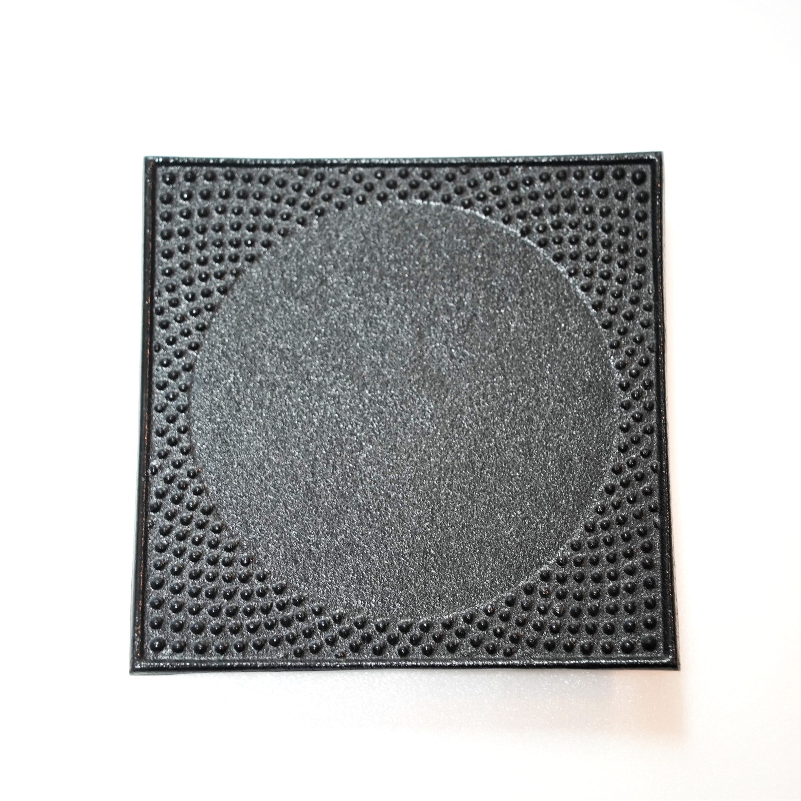 Nambu Ironware, Trivet mat, SEIHOUMARU (Square and round), Black
