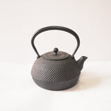 Cast Iron Kettle - Testubin, HEISEI-ROUND ARARE, black, 1.0L, Authentic Japanese Nambu Ironware