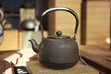 Nambu Ironware, Iron Kettle, NATSUMEGATA BOKASHI ARARE (Jujube Style Blurred Arare Patterns), 1.4L, Shokado  by Traditional Craftsman Shingo Kikuchi