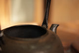 Nambu Ironware, Iron Kettle, NATSUMEGATA BOKASHI ARARE (Jujube Style Blurred Arare Patterns), 1.4L, Shokado  by Traditional Craftsman Shingo Kikuchi