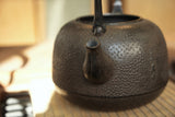 Nambu Ironware, Iron Kettle, NATSUMEGATA BOKASHI ARARE (Jujube Style Blurred Arare Patterns), 1.4L, Shokado  by Traditional Craftsman Shingo Kikuchi