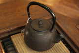 Nambu Ironware, Iron Kettle, NATSUMEGATA BOKASHI ARARE (Jujube Style Blurred Arare Patterns), 1.4L, Shokado  by Traditional Craftsman Shingo Kikuchi