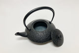 2-in-1 Cast iron kettle and teapot type, YIN AND YANG, black, 0.75L, Authentic Japanese Nambu Ironware Tetsubin