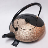 2-in-1 Cast iron kettle and teapot type, YIN AND YANG, Kurogane, 0.75L, Authentic Japanese Nambu Ironware Tetsubin