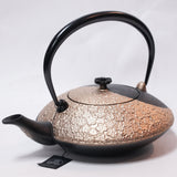 2-in-1 Cast iron kettle and teapot type, YIN AND YANG, Kurogane, 0.75L, Authentic Japanese Nambu Ironware Tetsubin