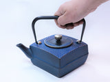 2-in-1 Cast iron kettle and teapot type, SQUARE ARARE, STARRY NIGHT, 0.6L, Authentic Japanese Nambu Ironware Tetsubin