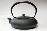 2-in-1 Cast iron kettle and teapot type, TATEME, black, 0.8L, Authentic Japanese Nambu Ironware Tetsubin
