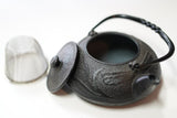 2-in-1 Cast iron kettle and teapot type, DRAGONFLY, black, 0.5L, Authentic Japanese Nambu Ironware Tetsubin
