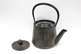 2-in-1 Cast iron kettle and teapot type, WOODGRAIN, hisago color (aging paint), 0.6L, Authentic Japanese Nambu Ironware Tetsubin