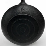 Cast Iron Kettle-Testubin, FLAT-AND - ROUND ARARE, 1.2L, Authentic Japanese Nambu Ironware Tetsubin