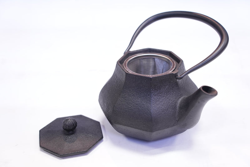日本南部铁器 二合一铁瓶兼用茶壶型 雅 黑色 0.4L