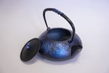 Nambu المشغولات الحديدية, غلاية حديدية - نوع ابريق شاي (ثنائي الاتجاه), HISAGO, bright blue, 0.5L
