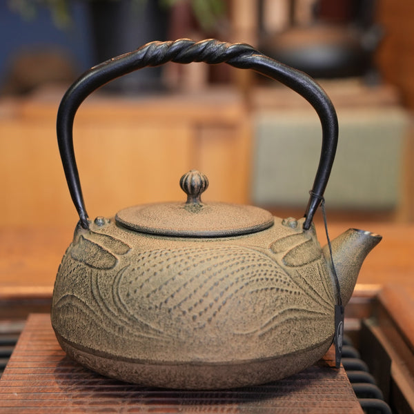 Nambu Ironware, Iron Kettle, DRAGONFLY, hisago color (aging paint)  1.2L