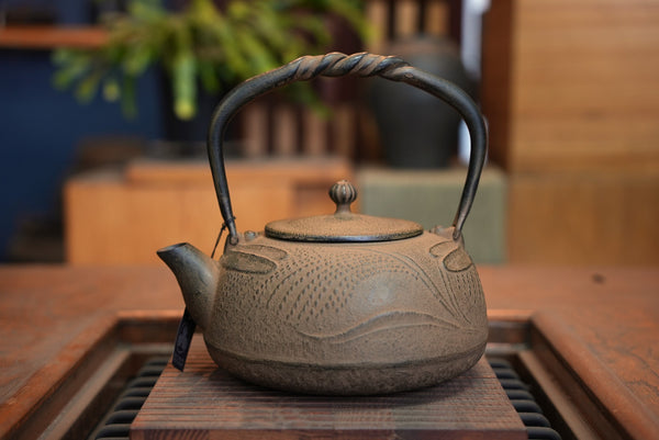 Nambu Ironware, Iron Kettle, DRAGONFLY, hisago color (aging paint)  1.2L