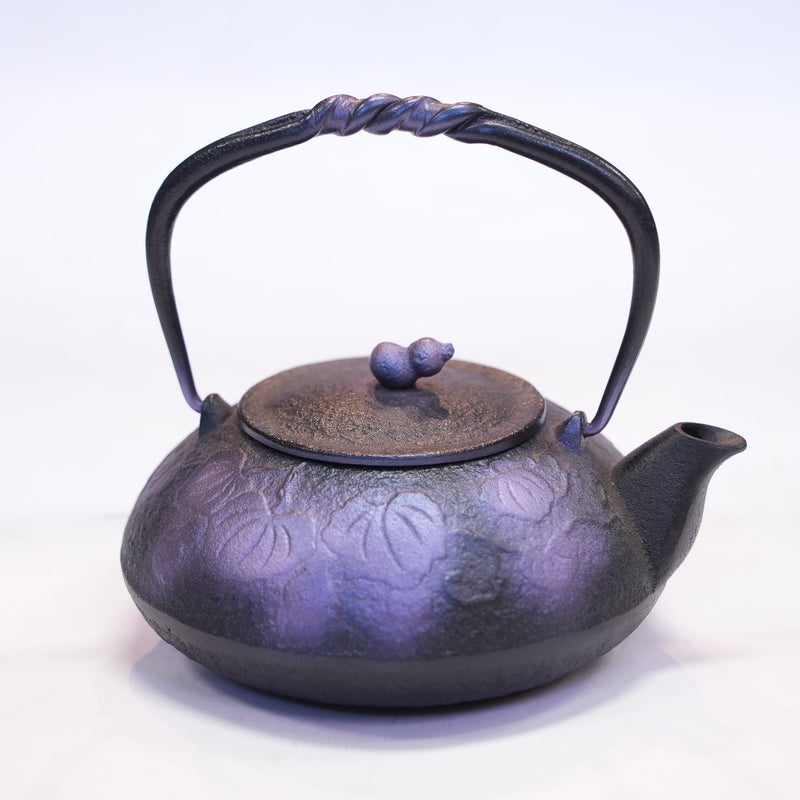 Nambu Ironware, 2-in-1 Iron kettle and teapot type, HISAGO, purple, 0.5L