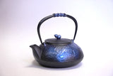 Nambu المشغولات الحديدية, غلاية حديدية - نوع ابريق شاي (ثنائي الاتجاه), HISAGO, bright blue, 0.5L