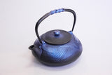 日本南部鐵器 二合一鐵瓶兼用茶壺型 蜻蜓 琉璃色 0.5L